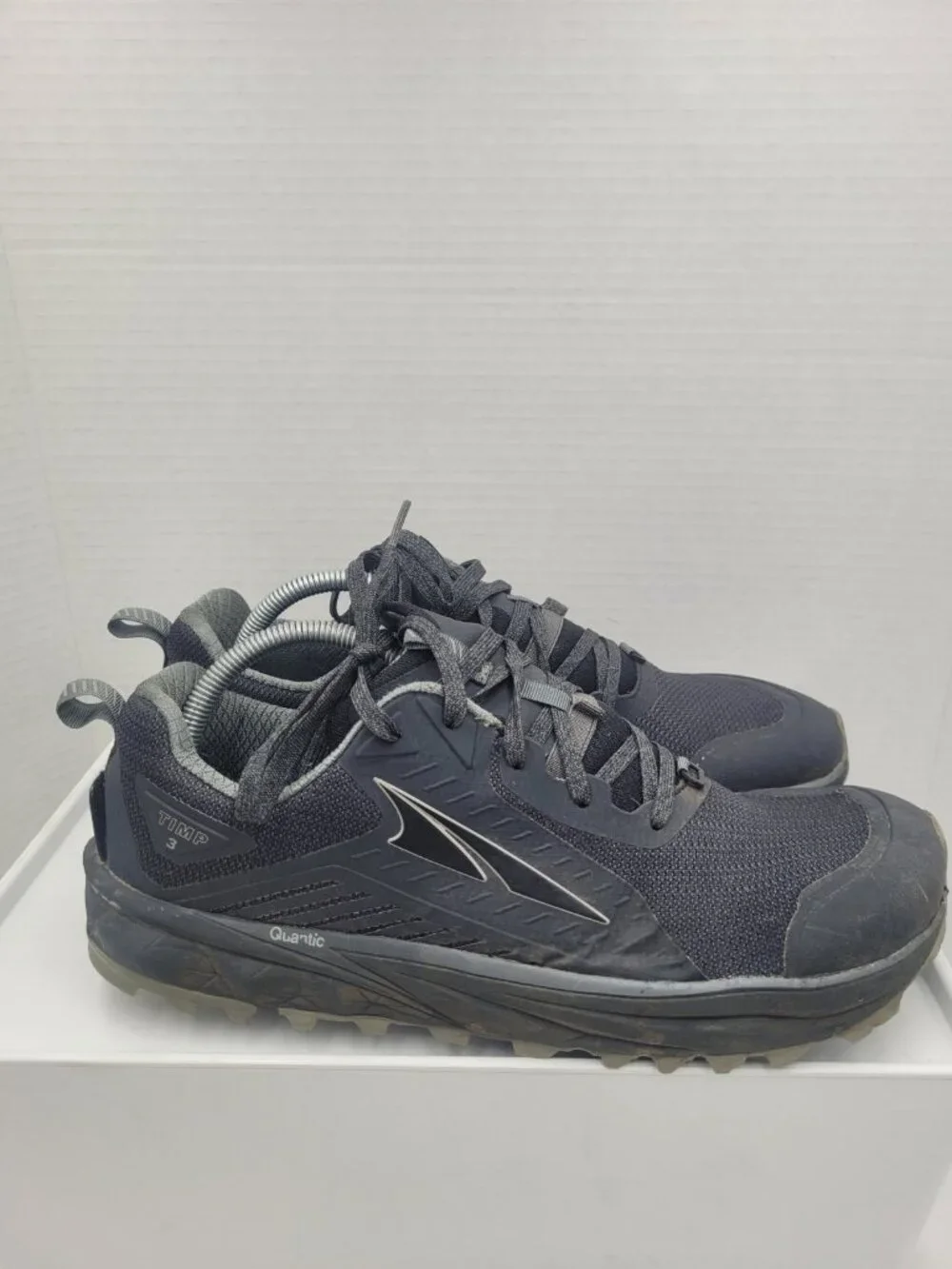 Altra Timp 3 Mens 10 Black Trail Running Hiking Shoes Zero Drop FootShape